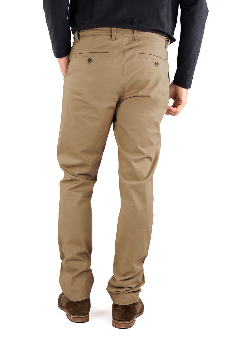 Straight Leg Stretch Cotton Twill Chino Pants, Alternate, color, KELP