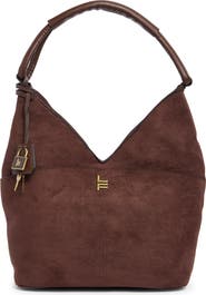London Fog Faux Suede Origami Tote