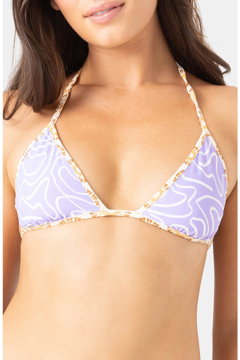 Sunshine State of Mind Reversible Triangle Bikini Top, Main, color, MULTI