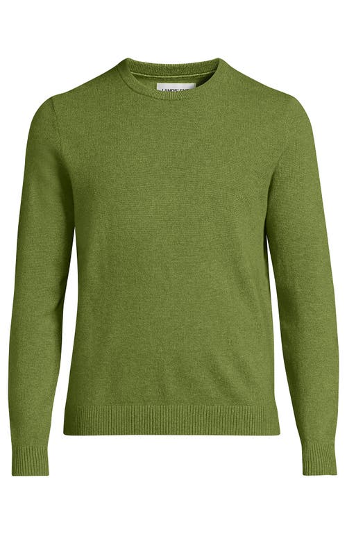 Lands' End Fine Gauge Cashmere Sweater In Green