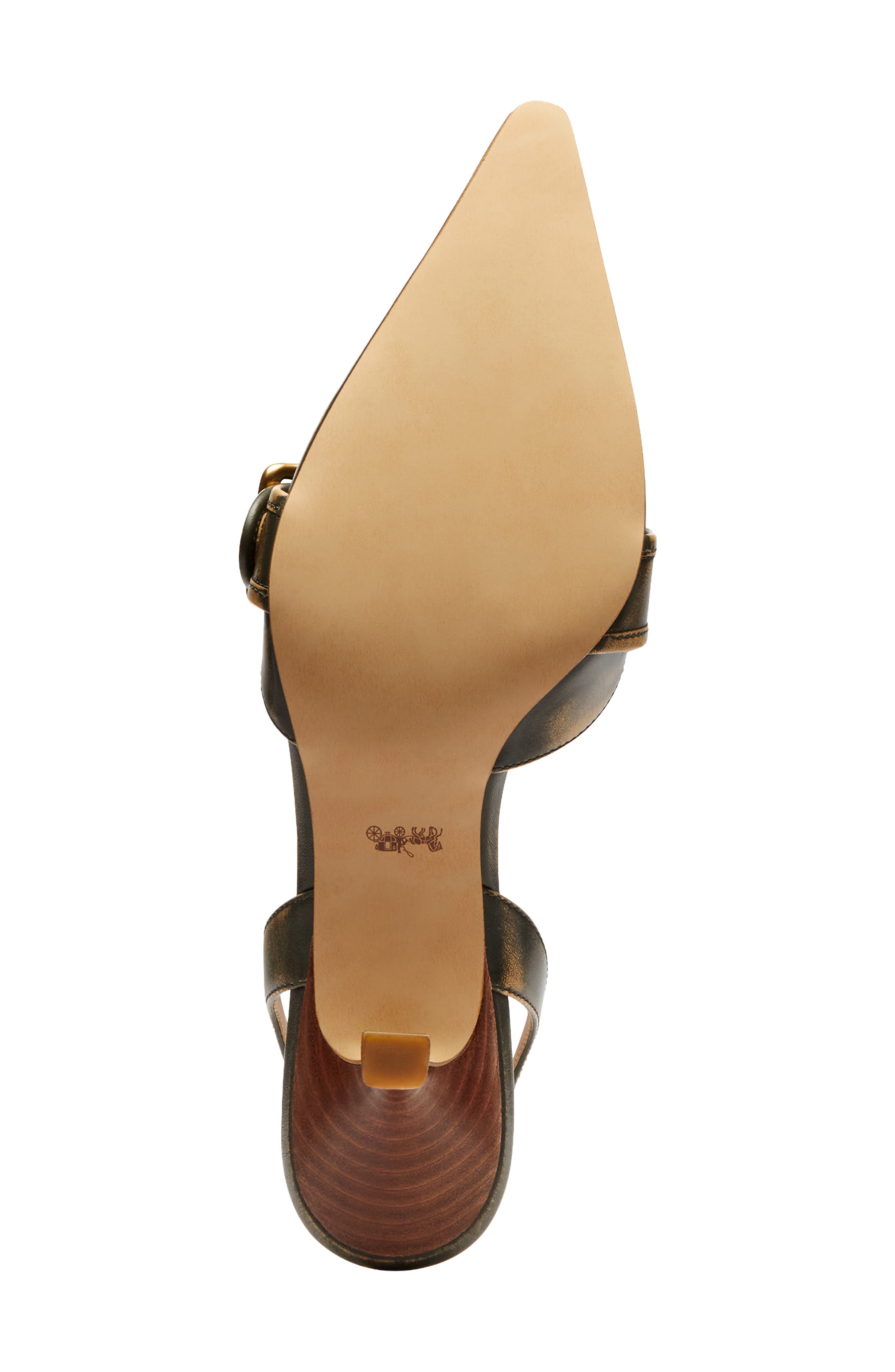 Margot Pointed Toe Slingback Pump, Alternate, color, OLIVE.