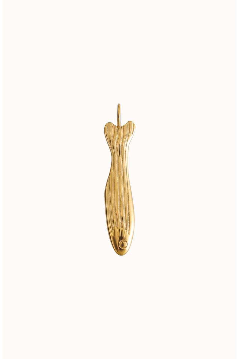 Sardine Charm, Main, color, Gold