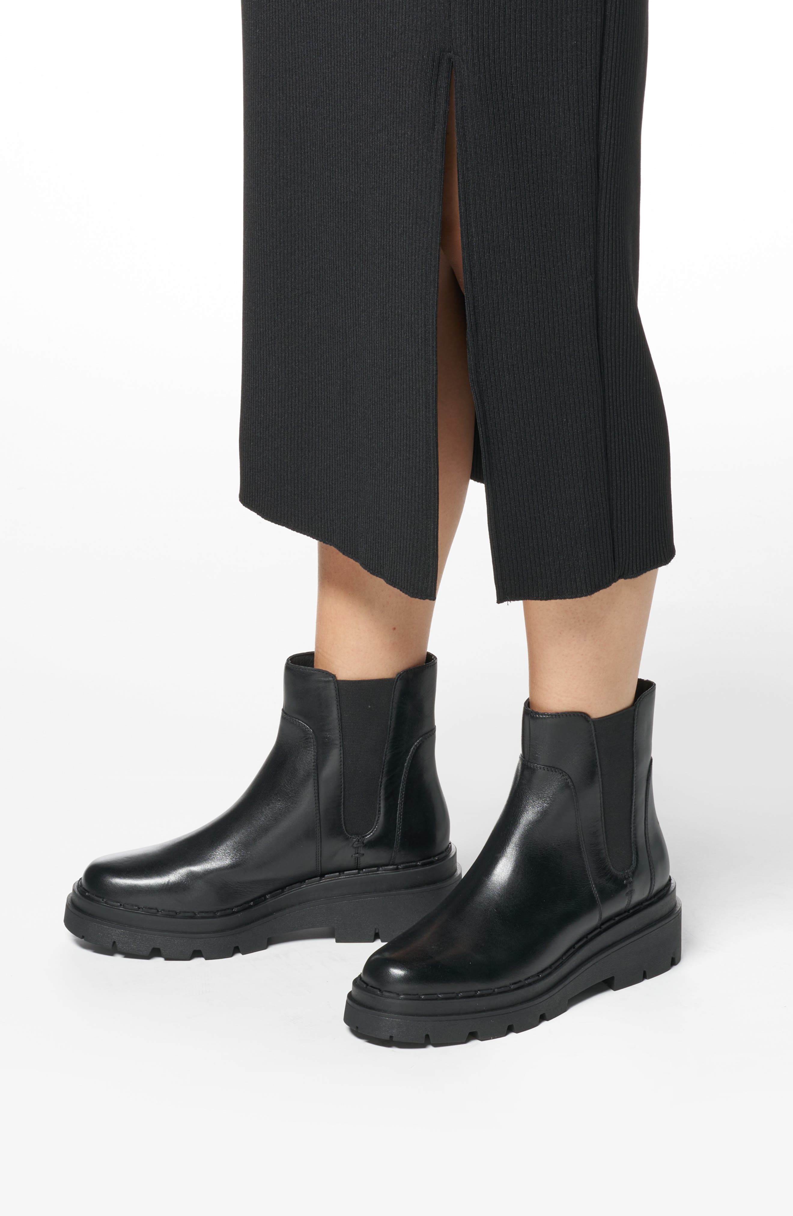 Geox Felleny Platform Chelsea Boot, Alternate, color, 