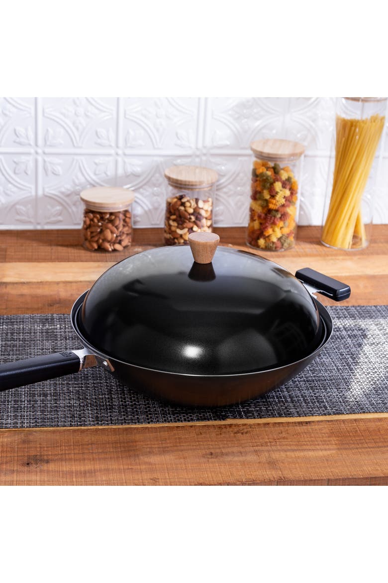 Wok Lid for 14" Woks, Alternate, color, Black