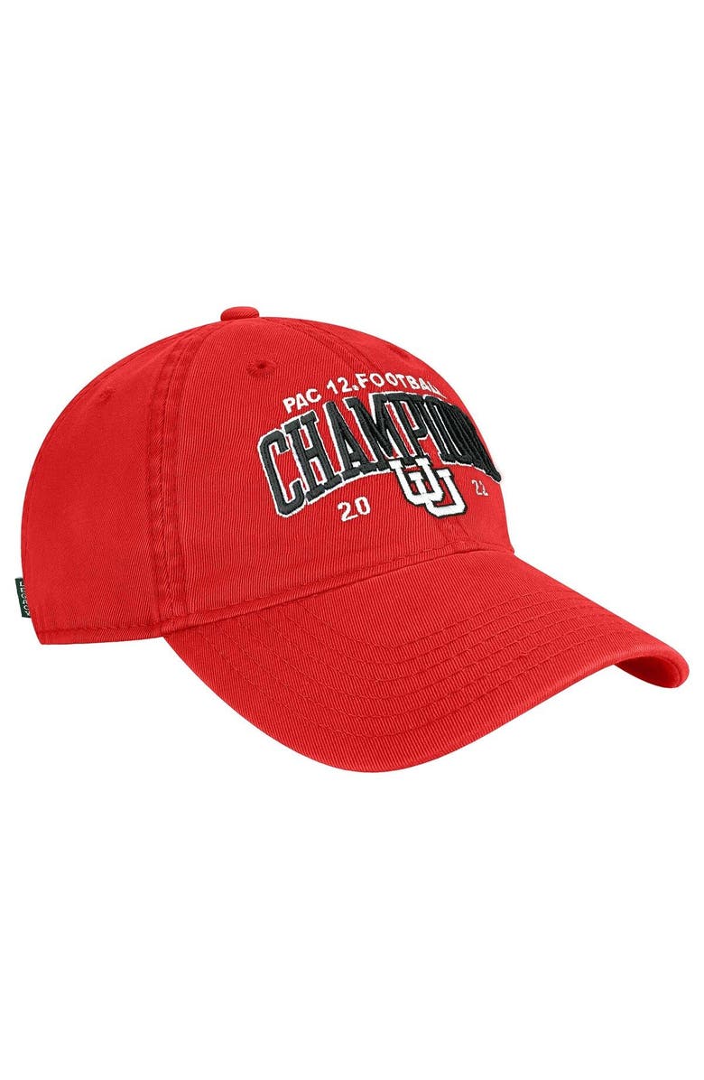 LEGACY ATHLETIC Men's Legacy Athletic Scarlet Utah Utes 2022 PAC-12 Champions  Bold Arch EZA Relaxed Twill Adjustable Hat, Alternate, color, 