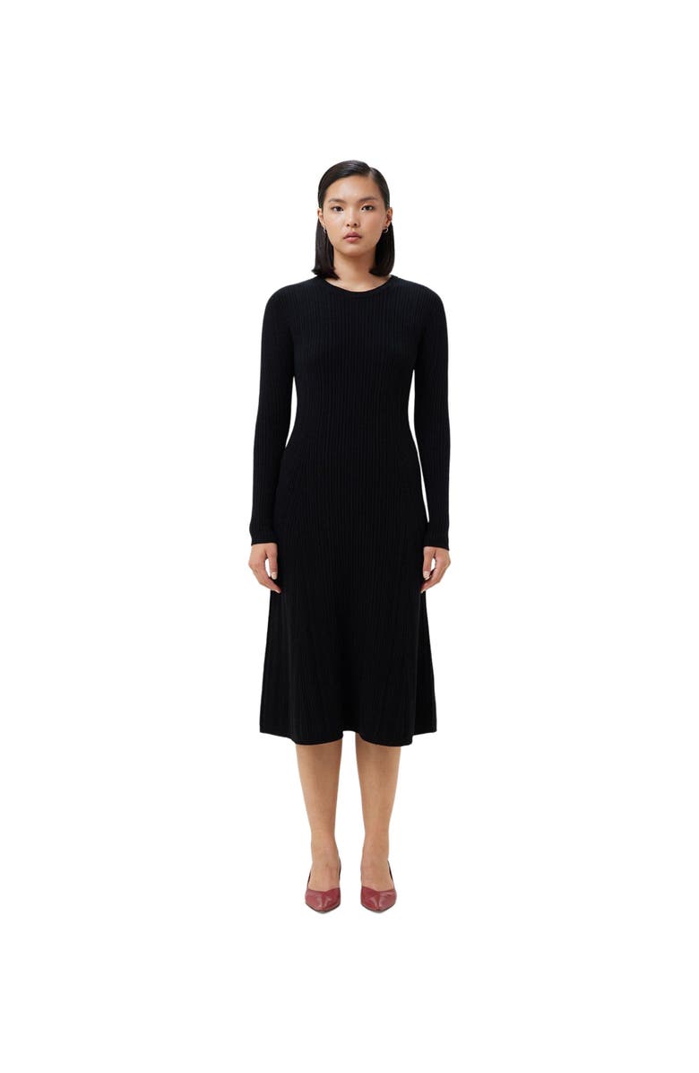 GOBI Mongolian Cashmere Textured Knit Cashmere Dress, Main, color, 