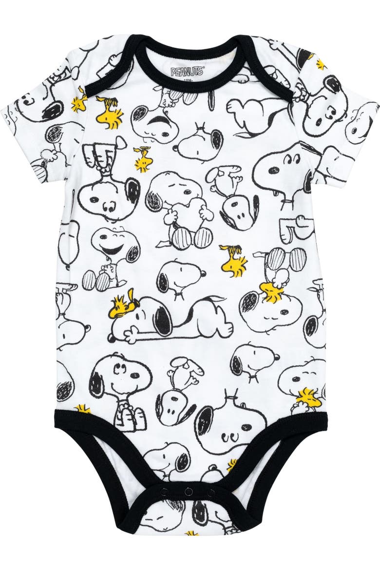 5-Pack Bodysuits, Alternate, color, Peanuts Assorted