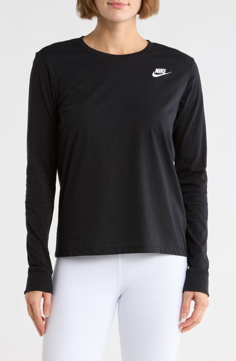 Club Logo Cotton Long Sleeve Graphic T-Shirt