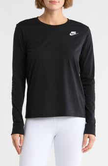 Club Logo Cotton Long Sleeve Graphic T-Shirt