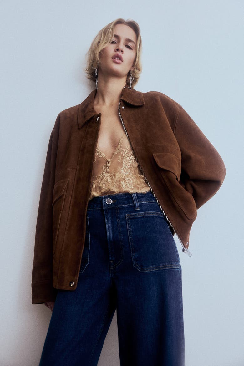 Wide High Jeans, Alternate, color, Denim blue