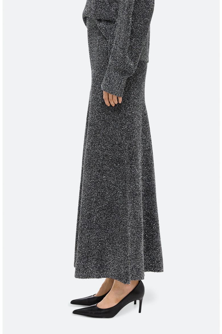 Knit Lurex Skirt, Alternate, color, SILVER - B0K