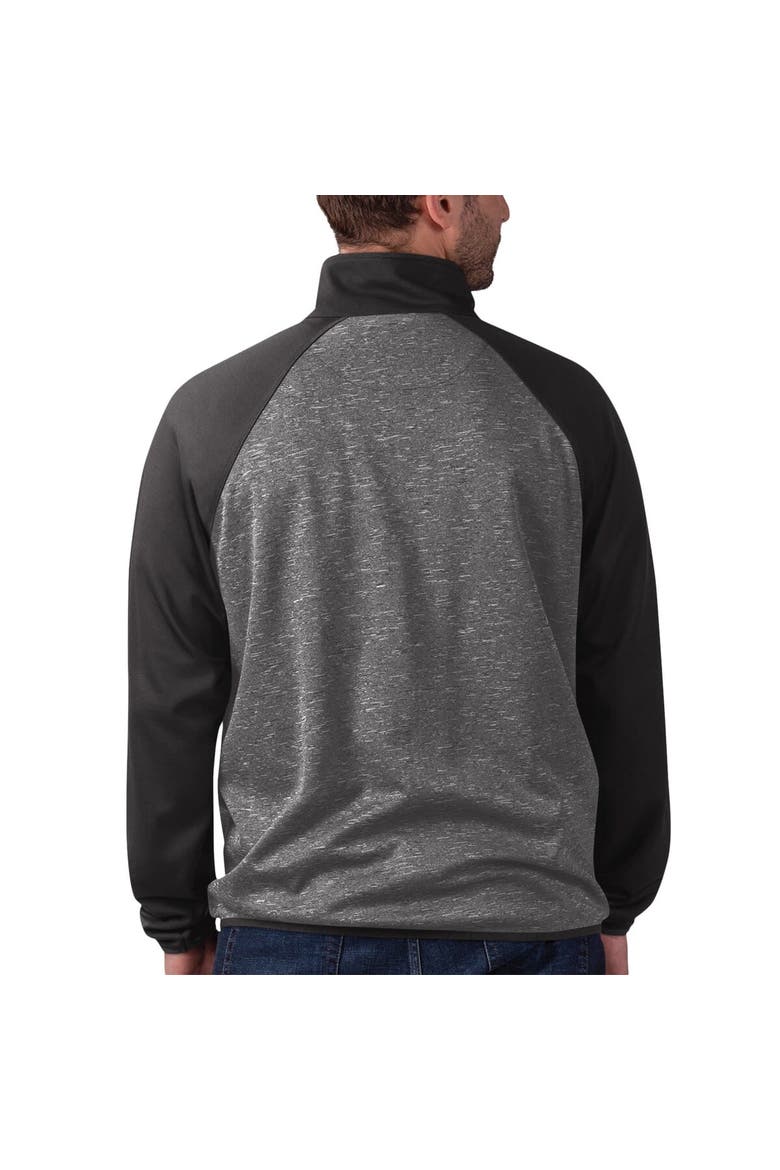 Men's G-III Sports by Carl Banks Black Vegas Golden Knights Runners Raglan Full-Zip Track Jacket, Alternate, color, Black
