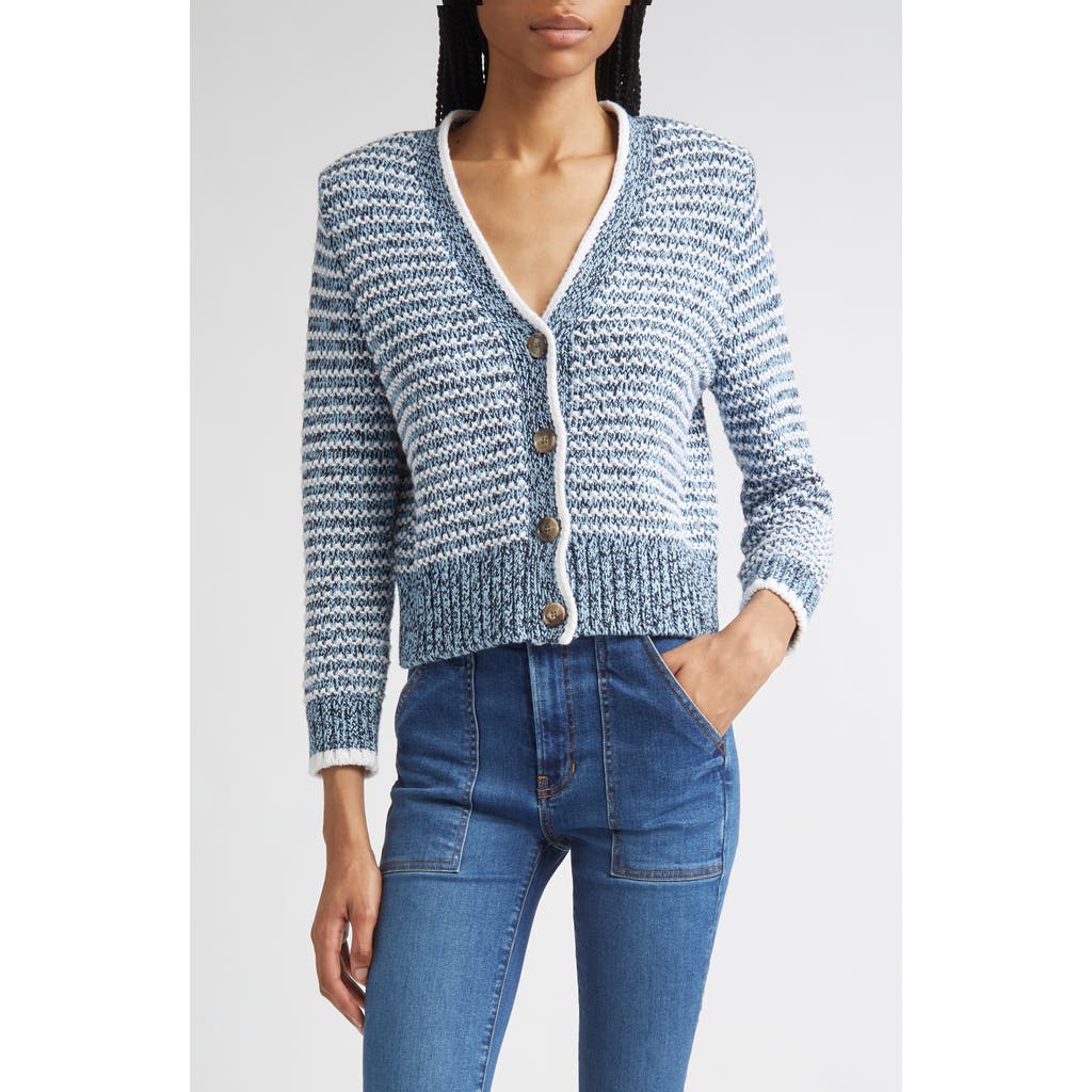 Veronica Beard Ansonia Stripe Cotton Cardigan