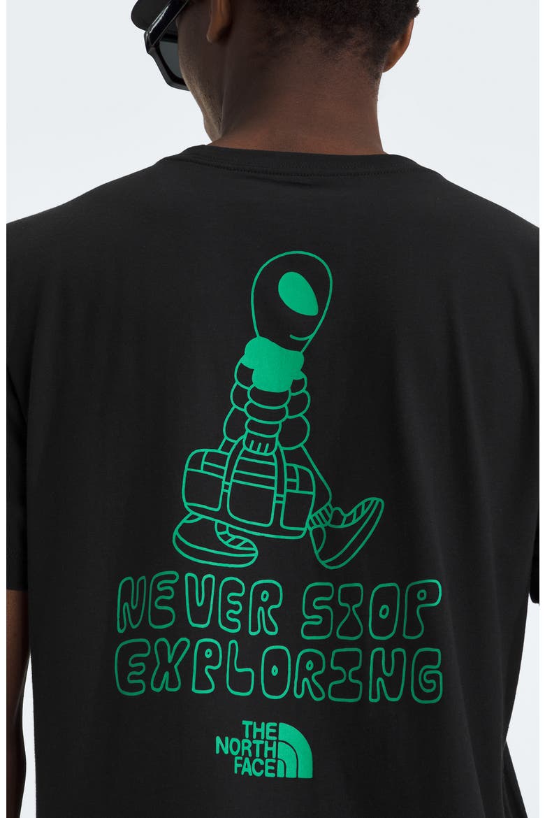 Celestial Drift Cotton Graphic T-Shirt, Alternate, color, TNF BLACK