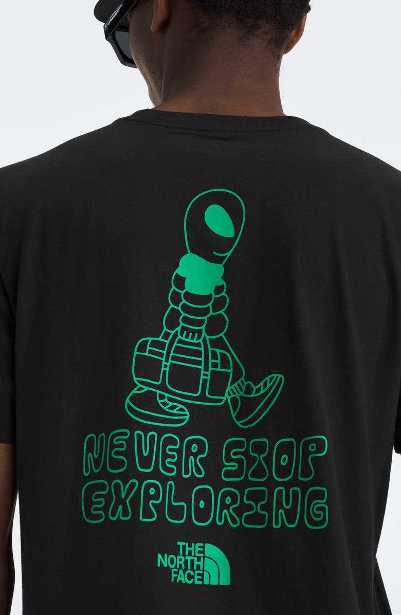 The North Face Celestial Drift Cotton Graphic T-Shirt, Alternate, color, Tnf Black