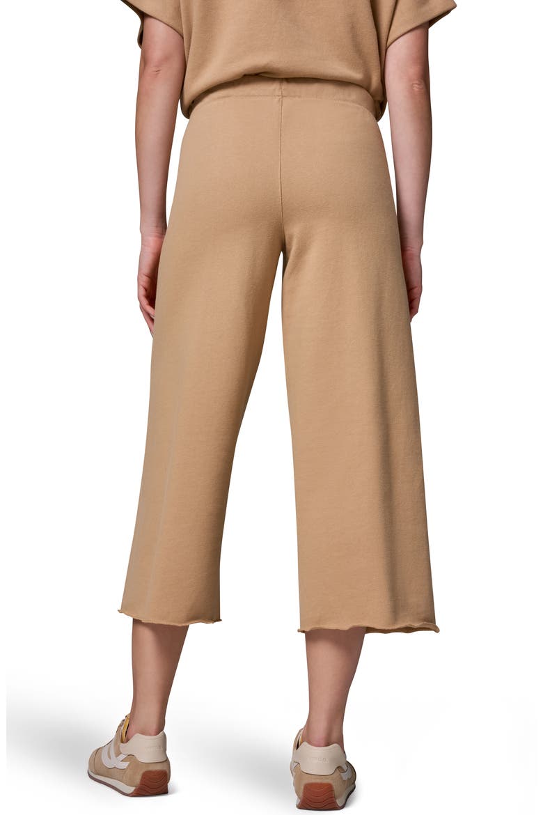 Cotton Terry Crop Drawstring Pants, Alternate, color, FAWN