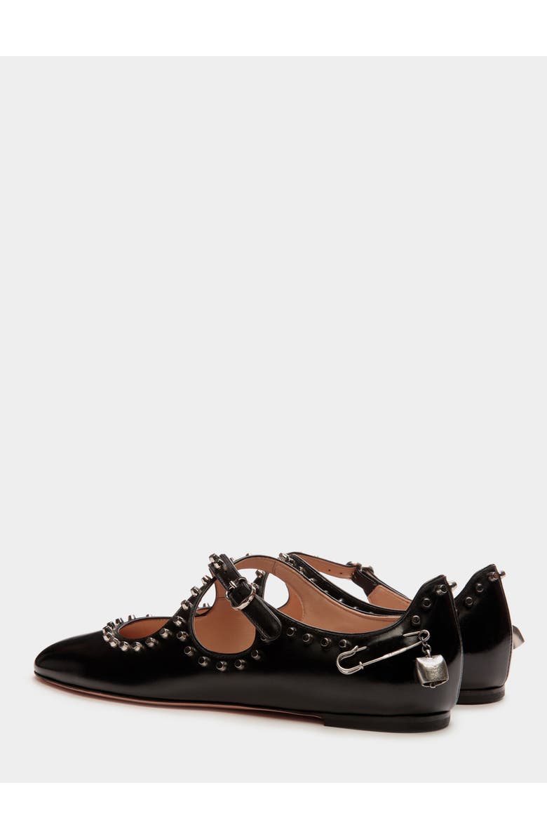 Bally rina Flat in Calf Leather, Alternate, color, Black