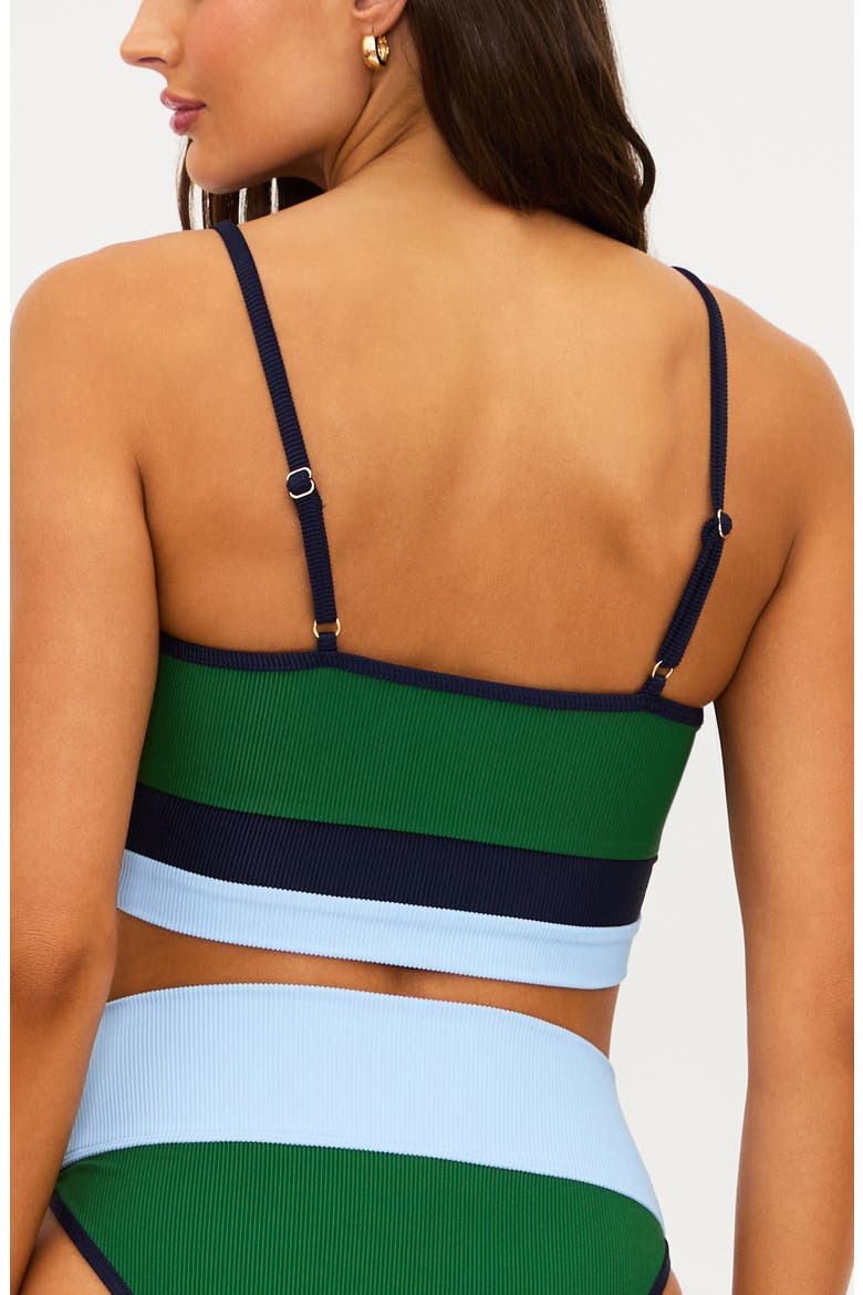 Eva Rib Bikini Top, Alternate, color, IVY COLORBLOCK