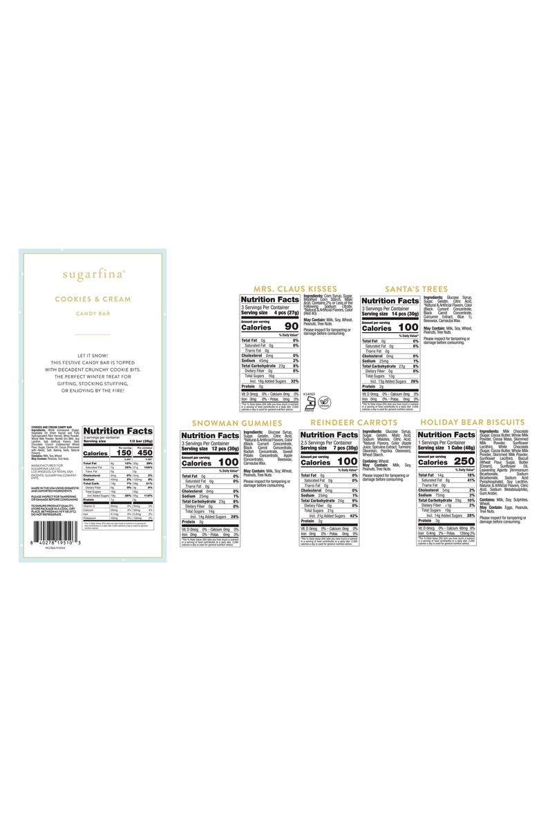 sugarfina Let It Snow Candy Cube Bundle, Alternate, color,