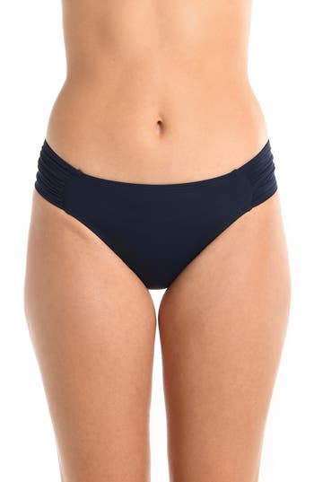 La Blanca Island Goddess Hipster Bikini Bottoms In Indigo