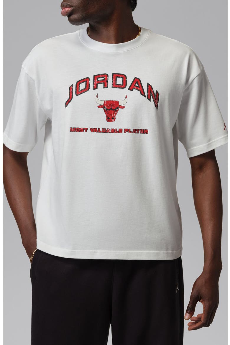 Flight Essentials Boxy Graphic T-Shirt, Main, color, WHITE/ UNIVERSITY RED