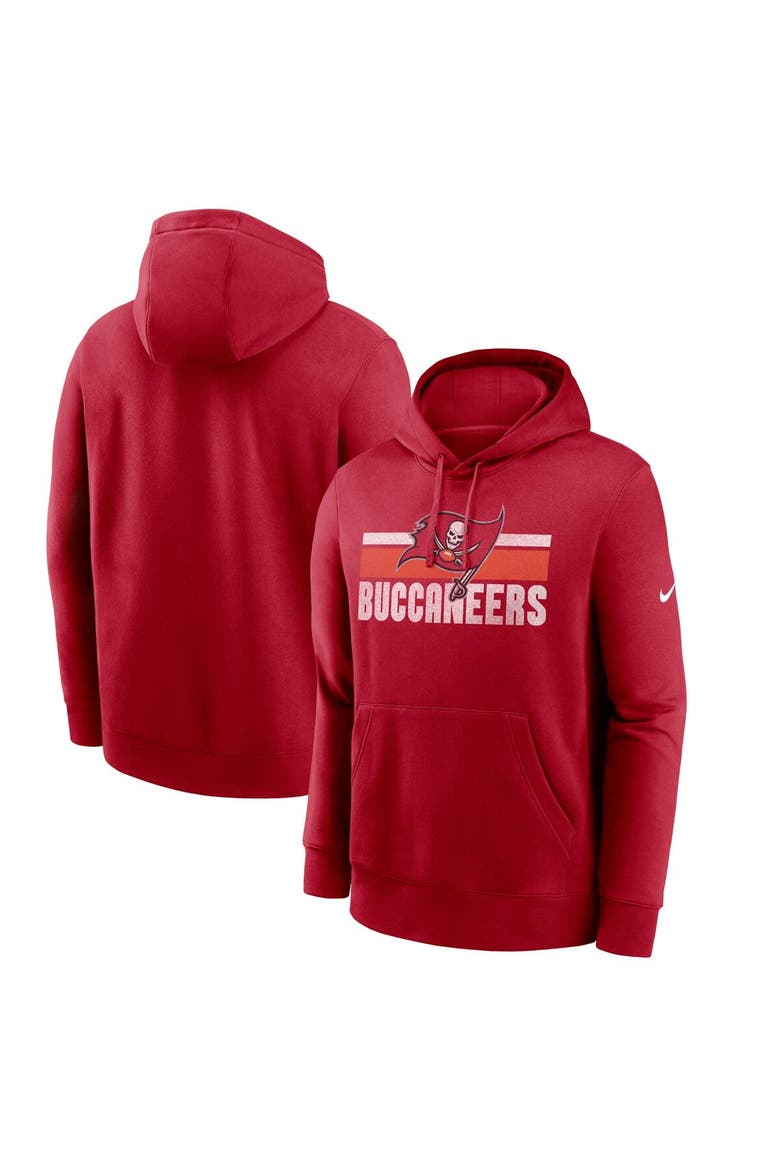 Men's Nike Red Tampa Bay Buccaneers Club Fleece Pullover Hoodie, Main, color, Red