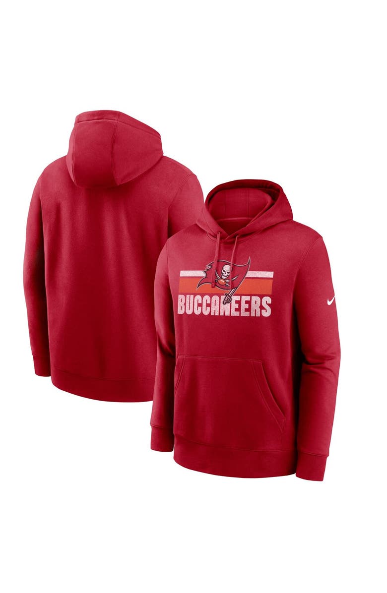 Nike Men's Nike Red Tampa Bay Buccaneers Club Fleece Pullover Hoodie, Main, color, Red