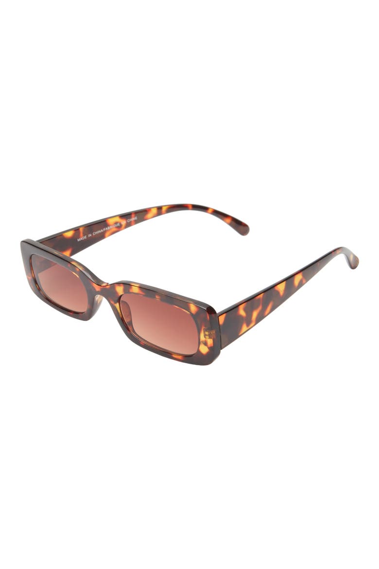 Rectangular Sunglasses, Alternate, color, TORTOISE