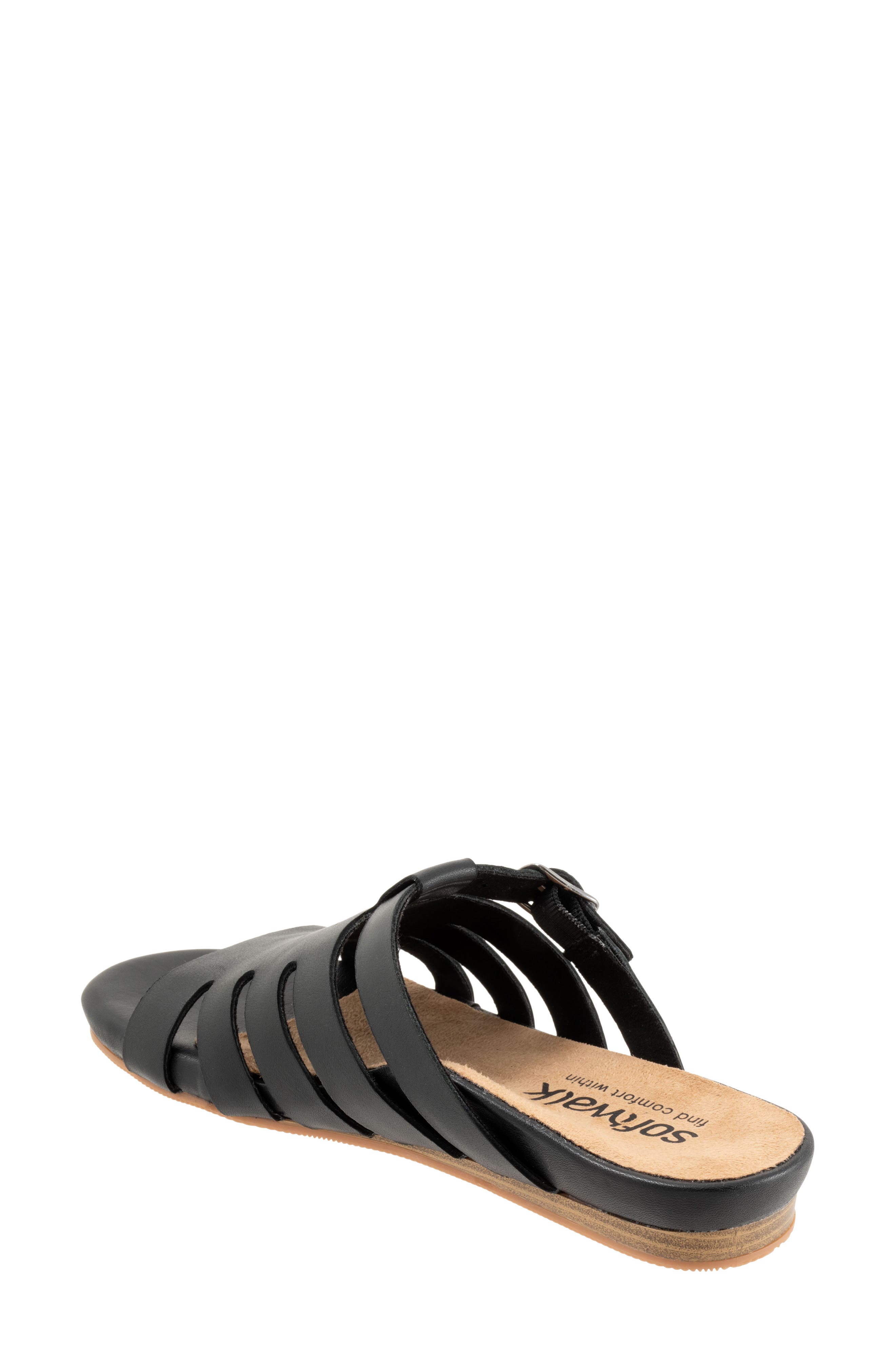 SoftWalk<sup>®</sup> Carolina Slide Sandal, Alternate, color, Black