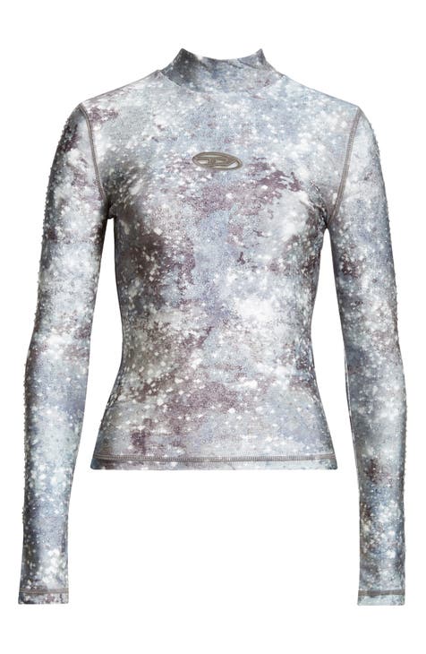 Diesel mesh long sleeve top discount