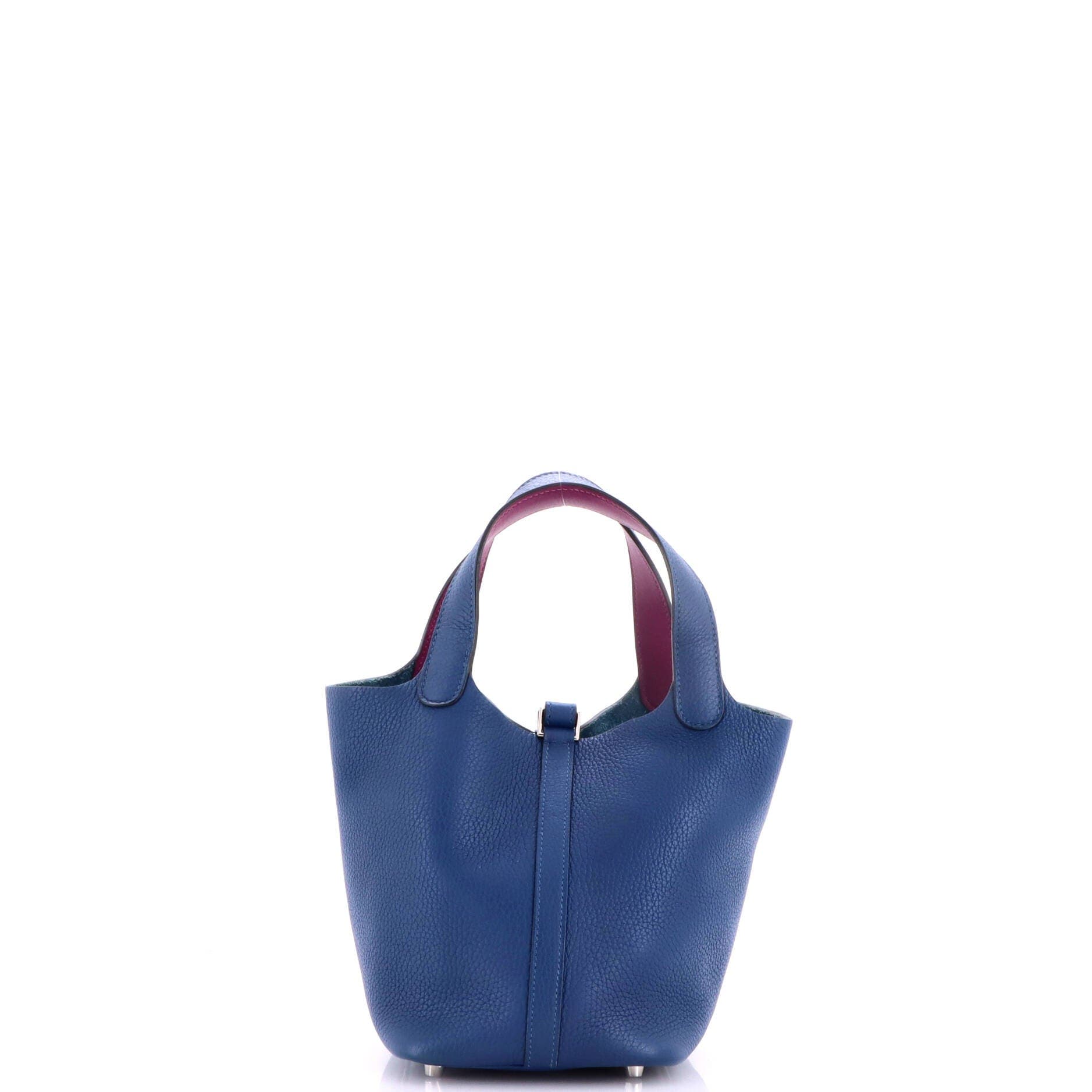 Eclat Picotin Lock Bag Clemence PM, Alternate, color, Blue