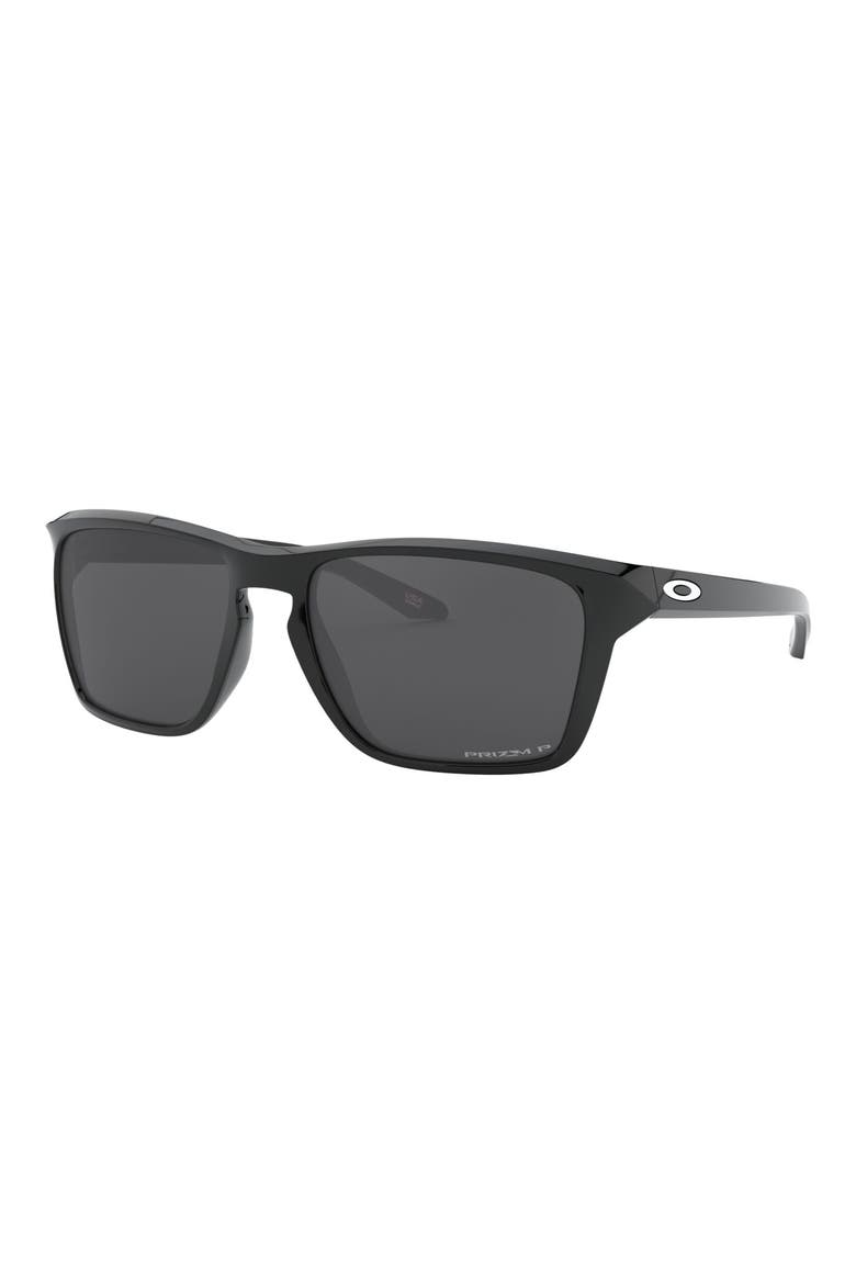 Sylas 58mm Prizm™ Polarized Sunglasses, Alternate, color, RUBBER BLACK