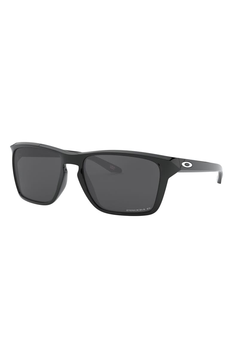Oakley Sylas 58mm Prizm<sup>™</sup> Polarized Sunglasses, Alternate, color, Rubber Black
