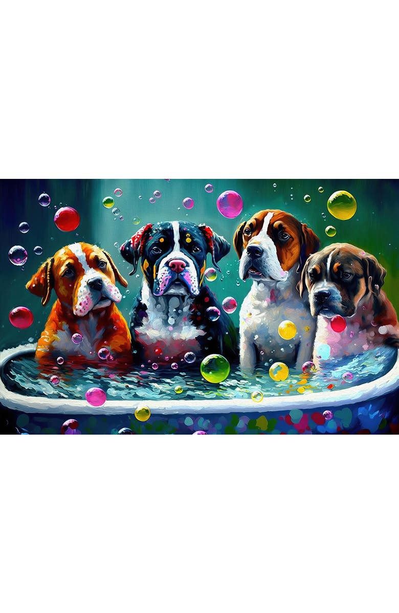 Sunsout Dogs and Bubbles 1000 piece Jigsaw Puzzle for Adults, Alternate, color, Multicolor