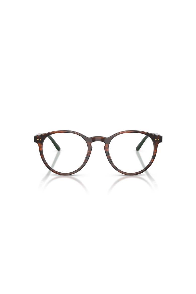 48mm Round optical glasses, Alternate, color, Brown