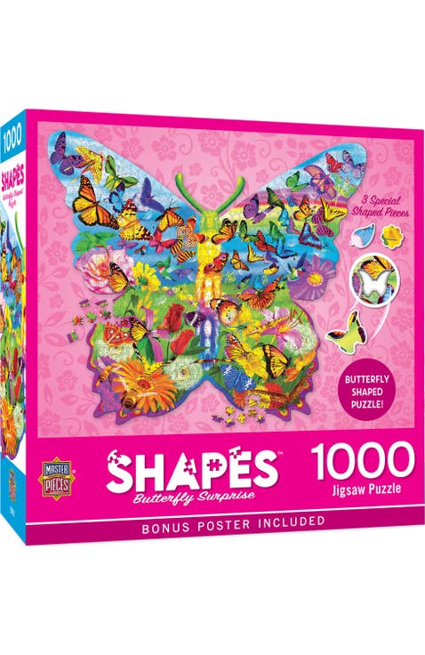 Butterfly Surprise 1000pc Shaped Puzzle