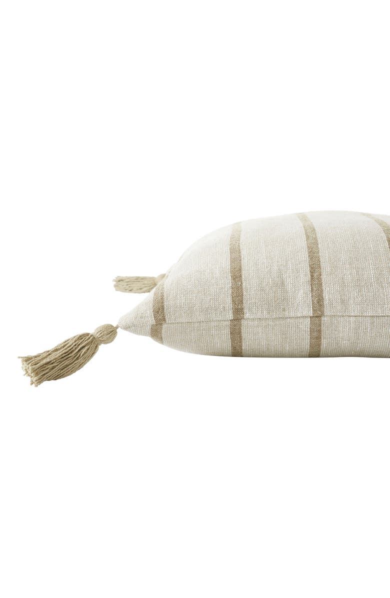 Renwil Truden Stripe Tassel Square Accent Pillow, Alternate, color, Multi