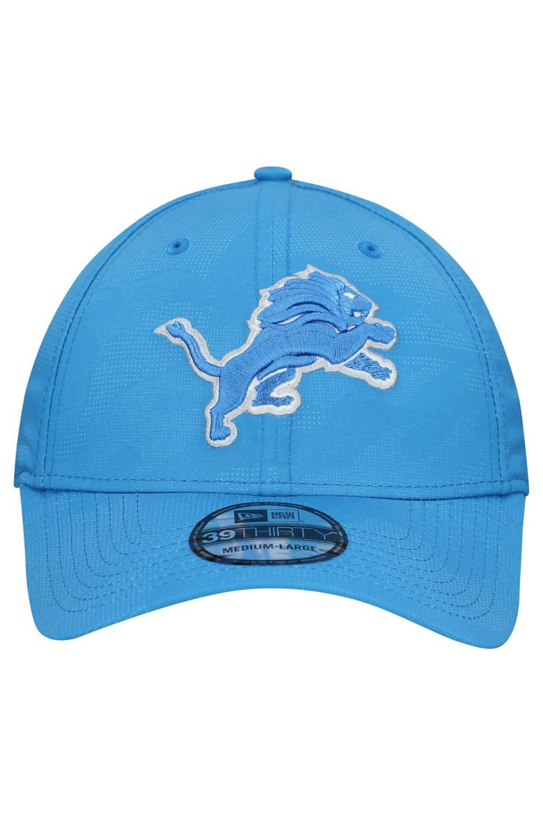 Men's New Era  Blue Detroit Lions Tonal Camo 39THIRTY Stretch Fit Hat, Alternate, color, Blue