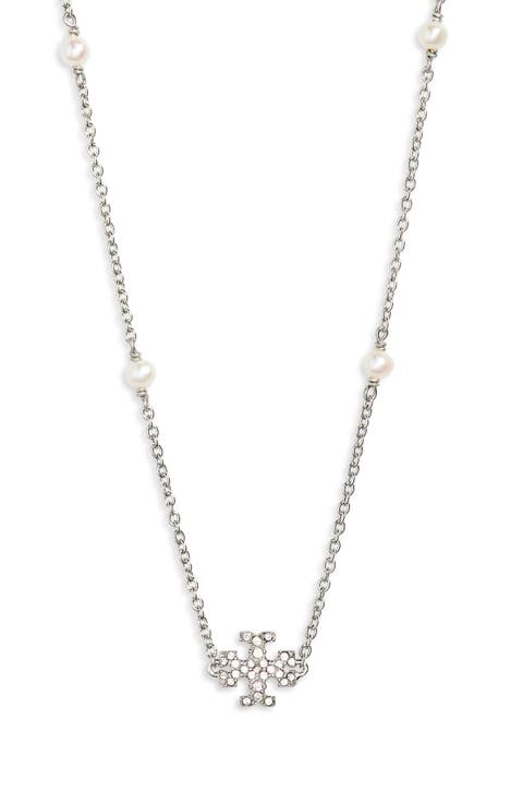 Delicate Kira Cultured Pearl Station Necklace