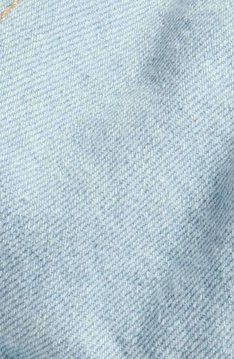 BP. Faux Shearling & Denim Baker Boy Hat, Alternate, color, 