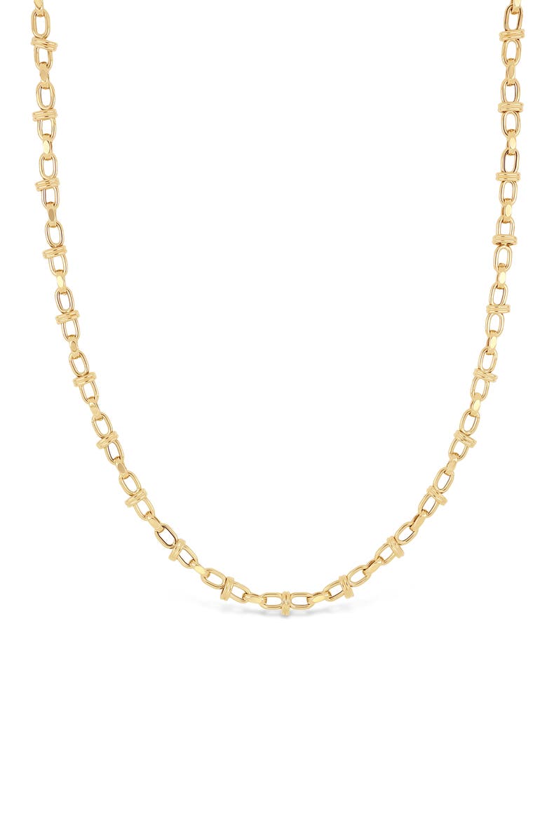 Men's 14K Gold Wrapped Link Chain Necklace, Main, color, 14K YELLOW GOLD