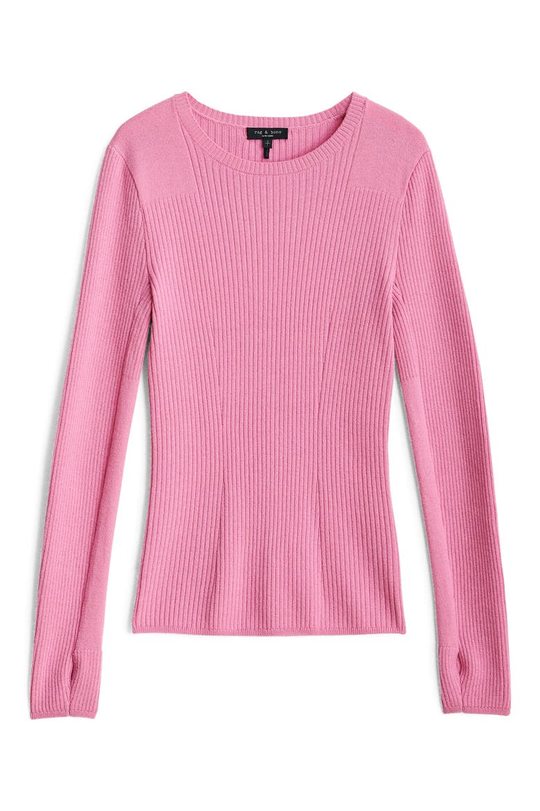 Audrina Rib Sweater, Alternate, color, FUCHSIA