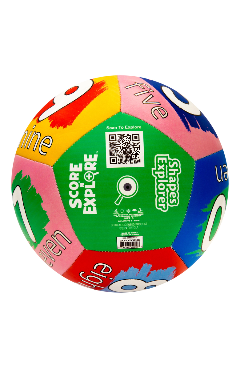 iconsportgroup Numbers Explorer Soccer Ball, Alternate, color, Numbers Explorer Multi