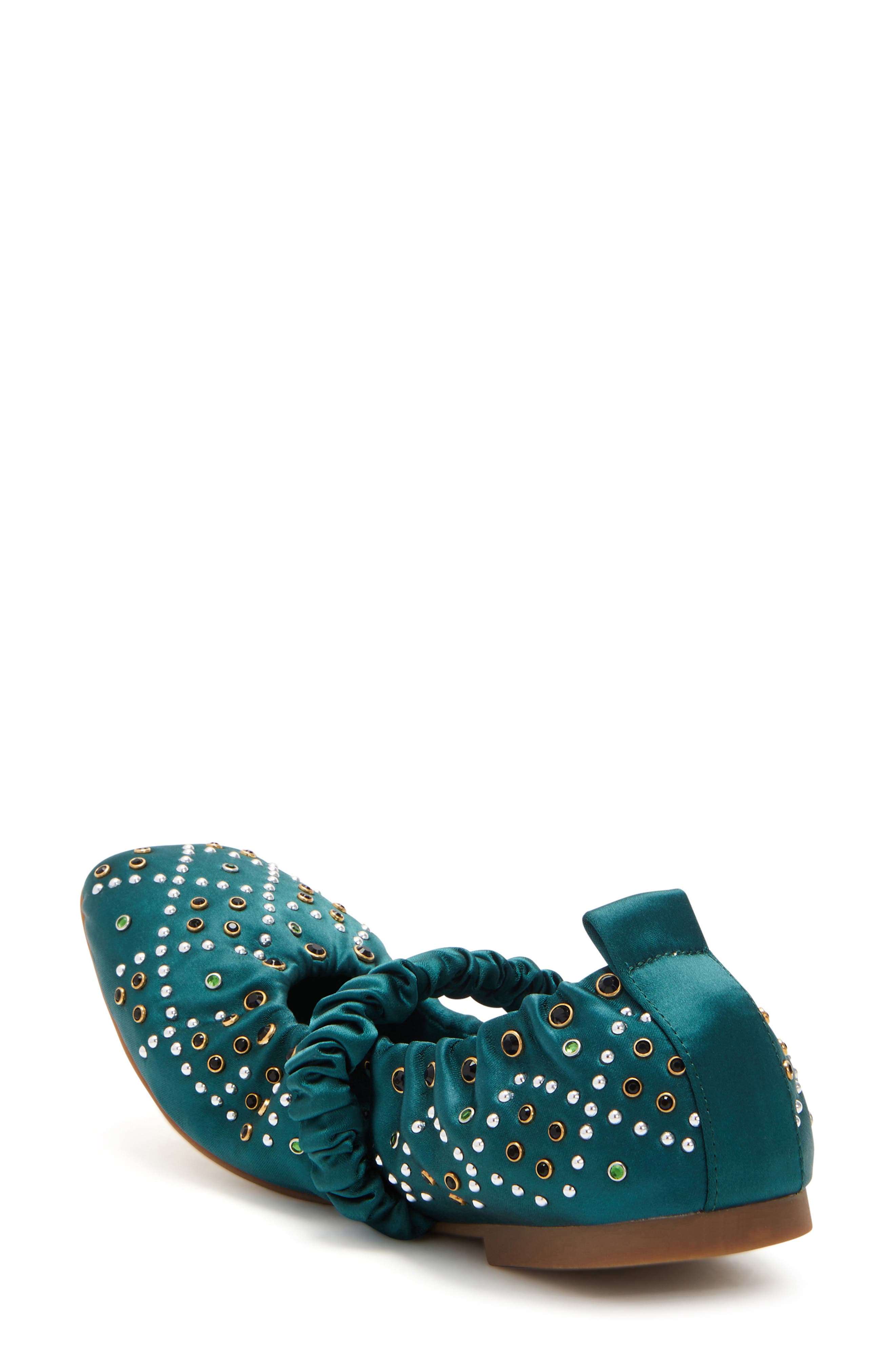 The Jammy Scrunch Square Toe Mary Jane, Alternate, color, SERENE GREEN