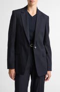 Vince One-Button Cotton & Modal Blazer
