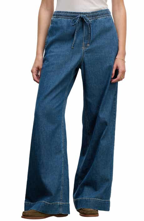 Mira Wide Leg Drawstring Waist Jeans