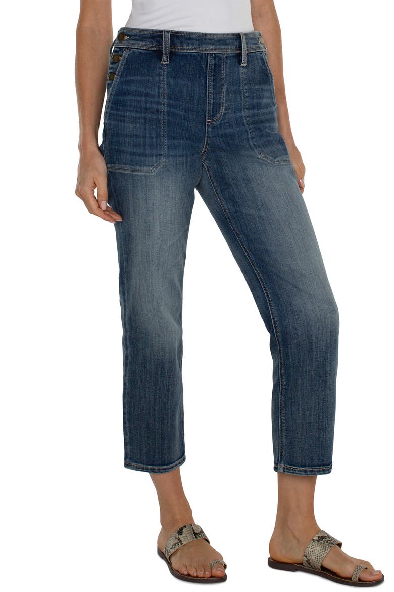 Easy Utility Crop Straight Leg Jeans, Alternate, color, MACBRIDE