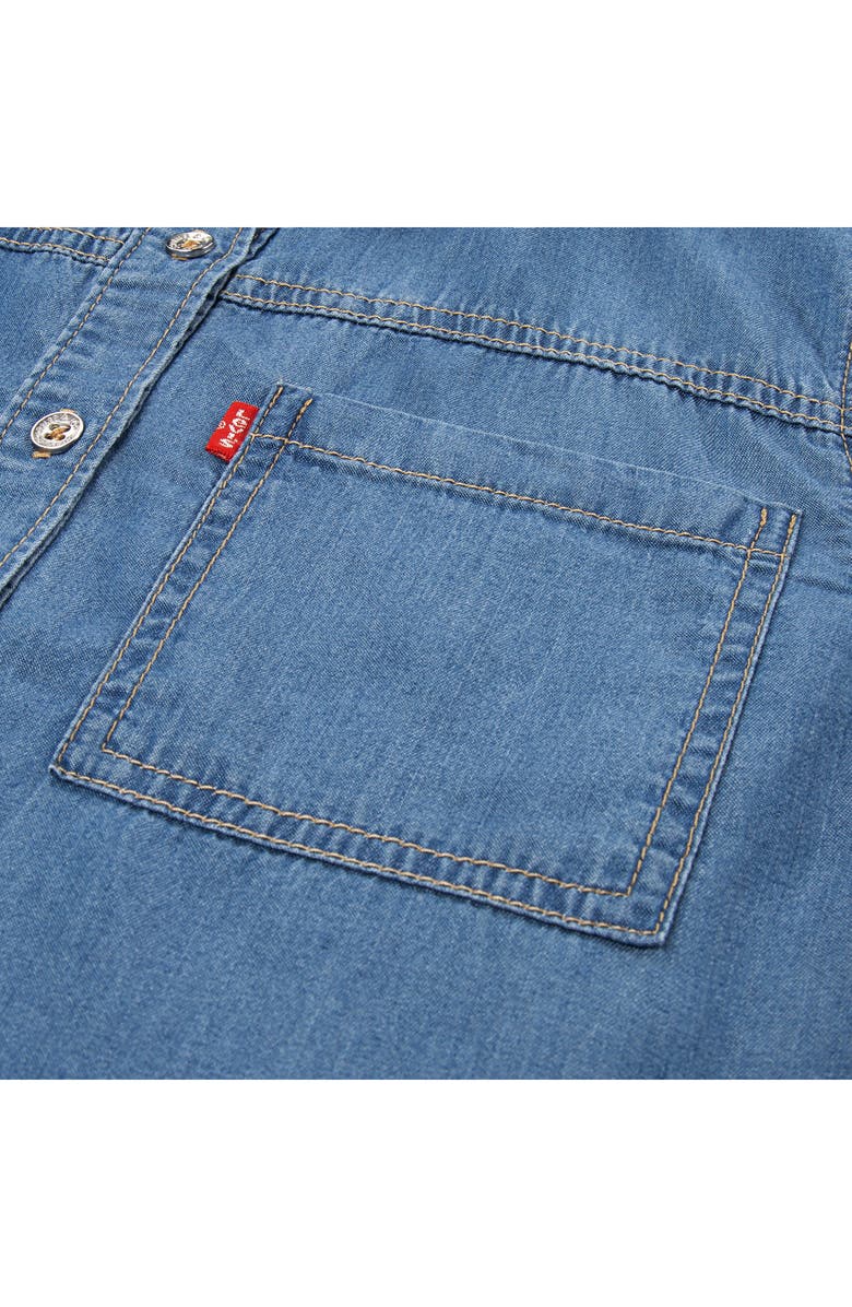 Levi's Kids' Short Sleeve Denim Button-Up Shirt, Alternate, color, Blue Wave Light