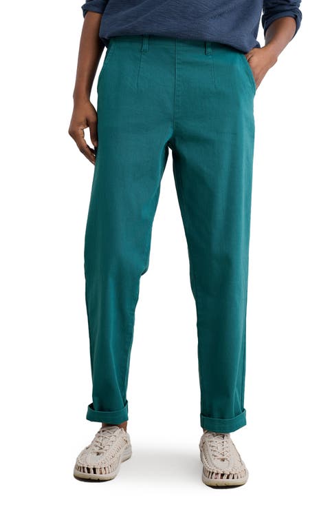 [LOW CLASSIC] / ☆ 25SS JERSEY COCOON FIT PANTS / BLUE GREEN Derby Core Wide Leg Pant in Emerald by Michael Lauren