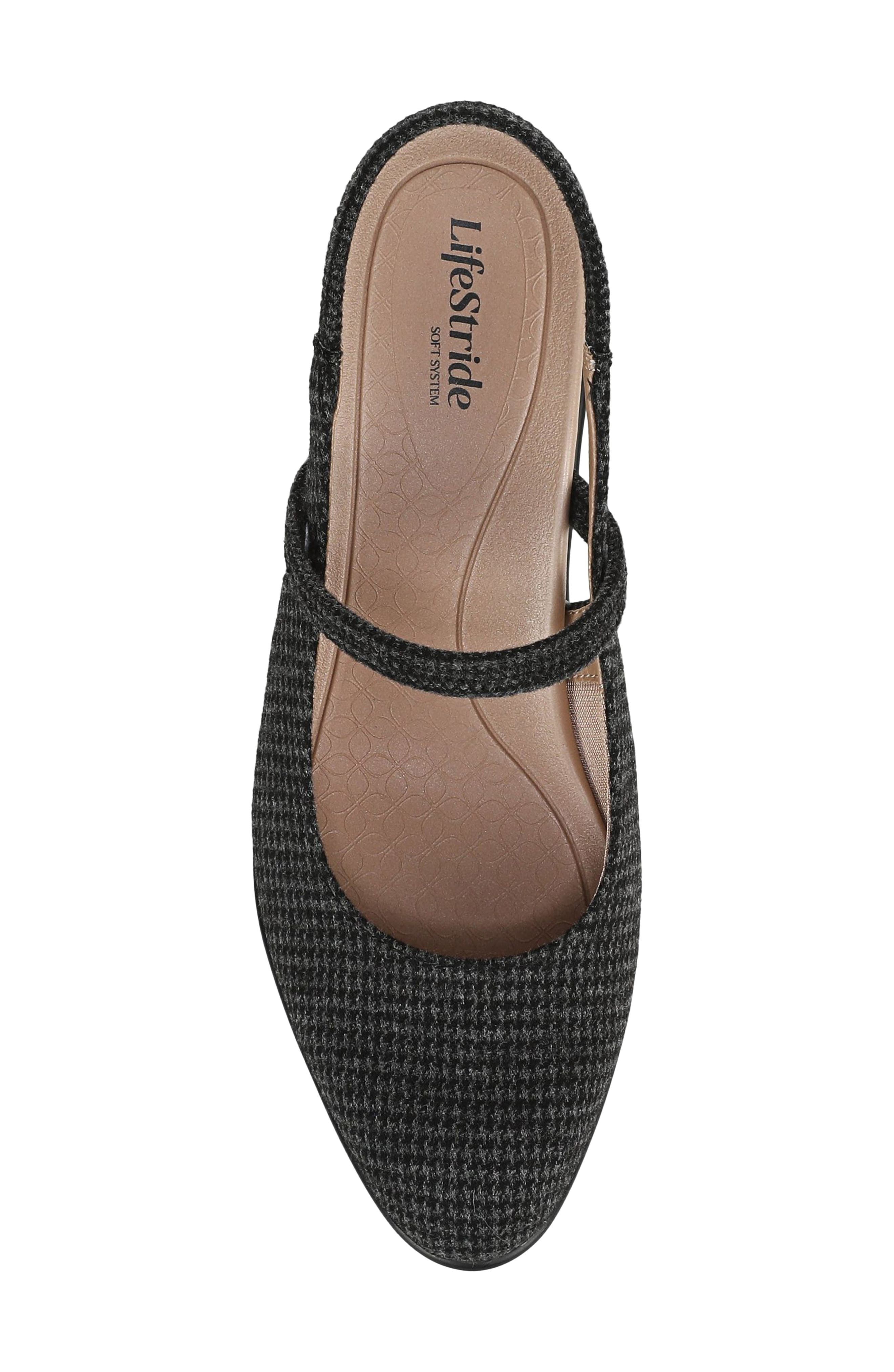 LifeStride Evoke Slingback Mary Jane Platform Pump, Alternate, color, Black Grey